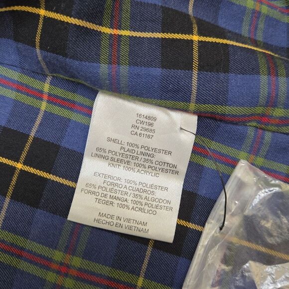 Pendleton Waterproof Trail Jacket Plaid Lining Blue Women’s S - SEE DESC - Picture 6 of 10